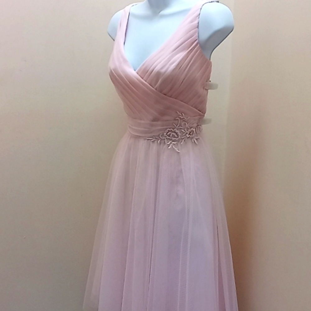 Cute summer dress size 10 ballerina pink color New with tags Alfred Angelo 8629s